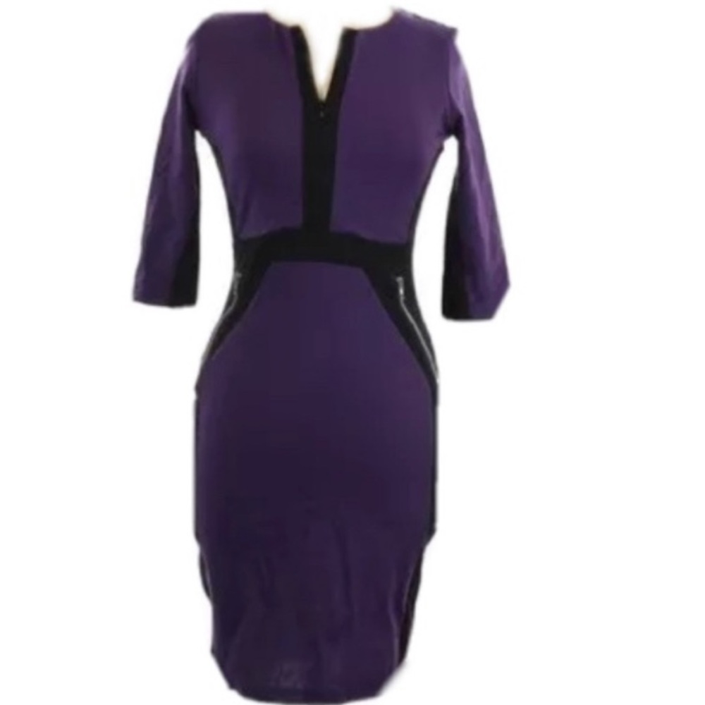 🆕 Homeyee Purple Black Dress